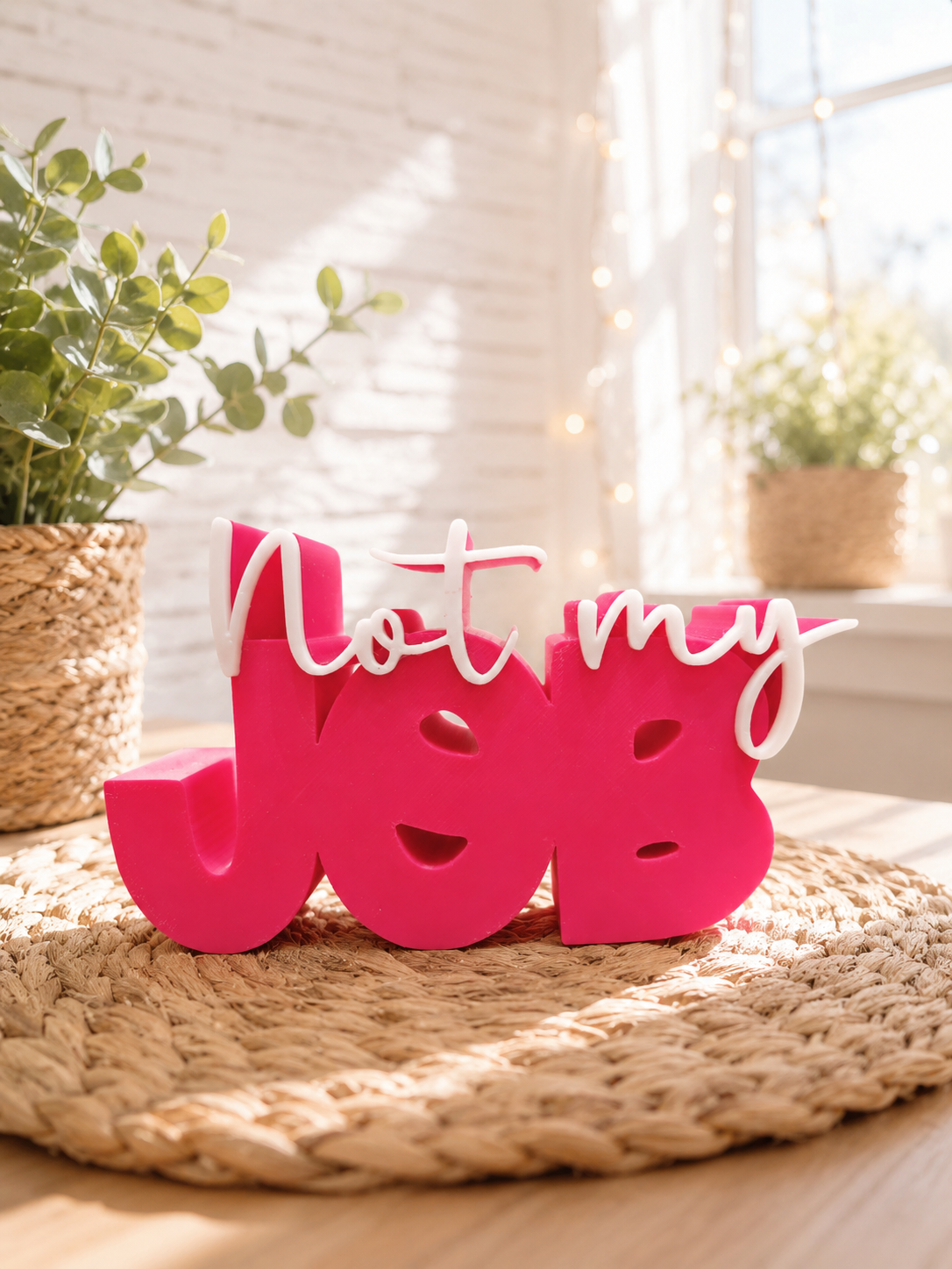 Not my Job – moderner Schriftzug | freie Farbwahl