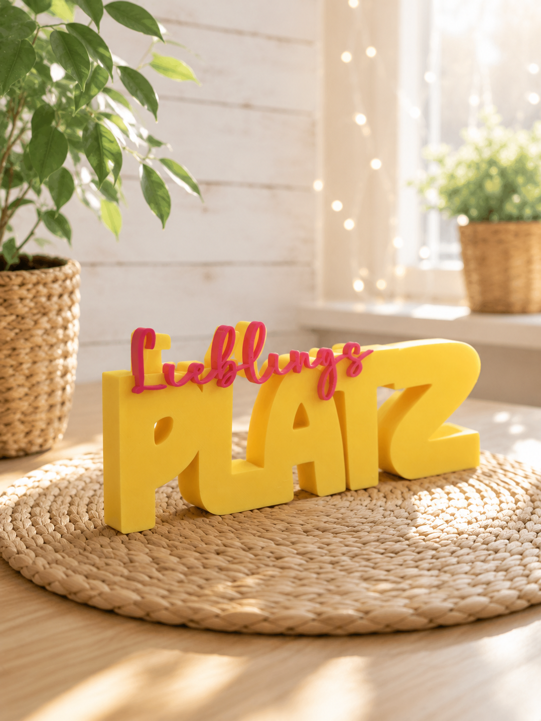 Lieblingsplatz – moderner Schriftzug | freie Farbwahl