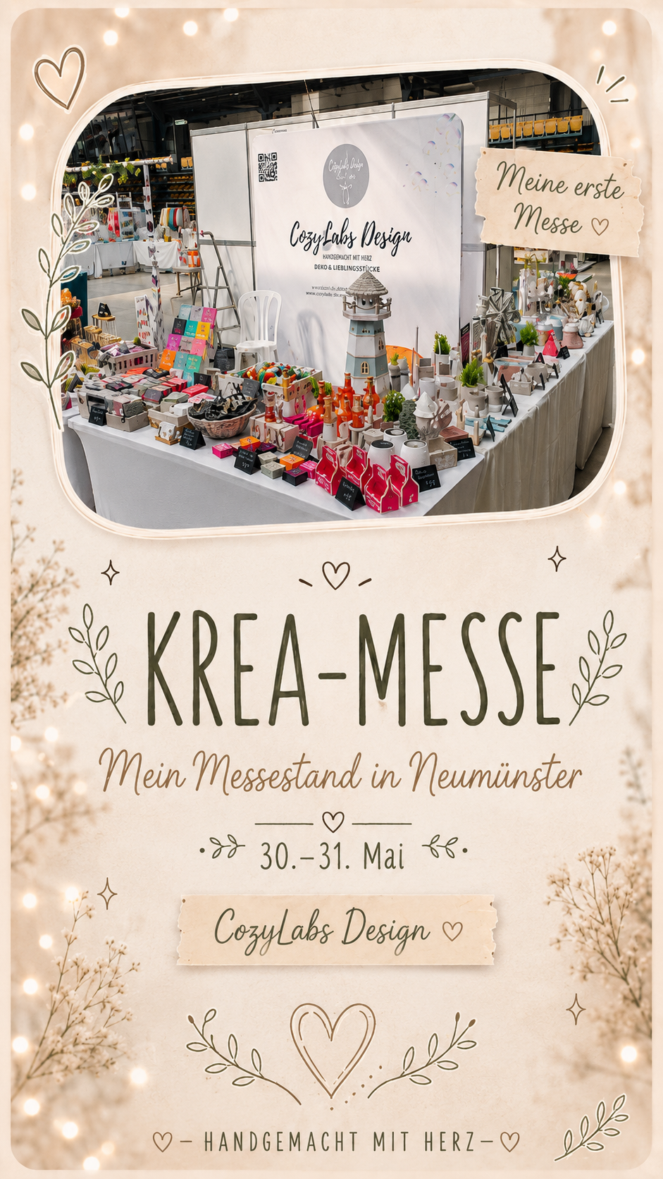 Meine erste KREA-Messe in Neumünster – ein kleiner Blick hinter die Kulissen