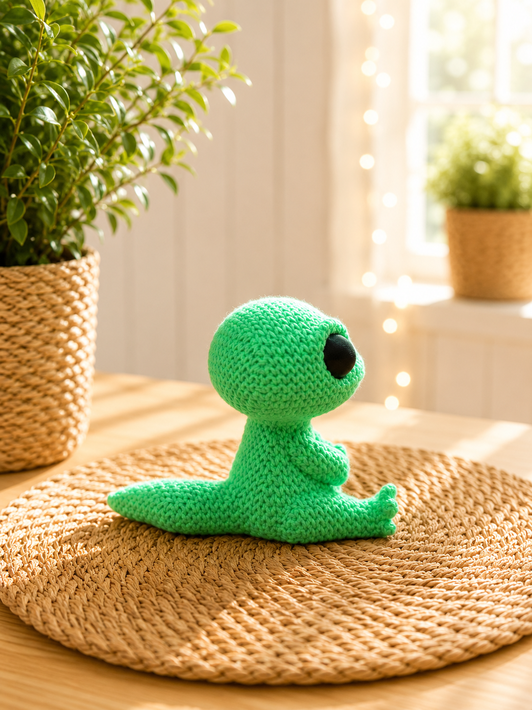 Gecko in Strickoptik als Geschenkidee von CozyLabs Design