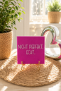 Sprüchekachel „Nicht perfekt. Echt“ von CozyLabs Design