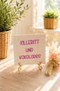 Sprüchekachel „Killefitt und Kokolores“ von CozyLabs Design