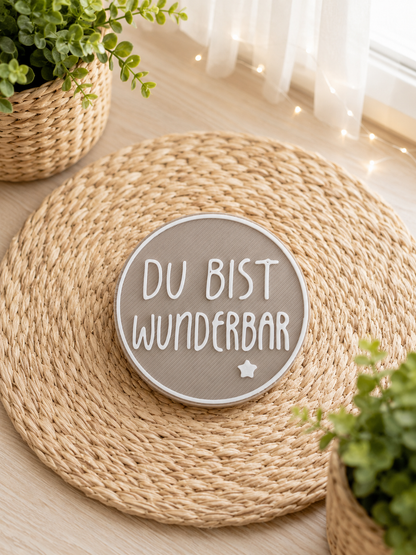 Einschulungs-Magnet mit stärkendem Spruch als Geschenkidee von CozyLabs Design