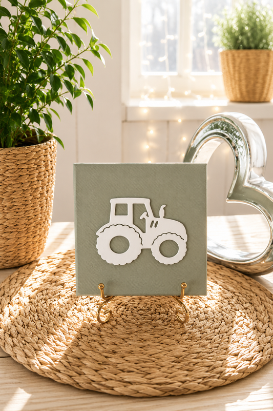 Sprüchekachel „Traktor“ von CozyLabs Design