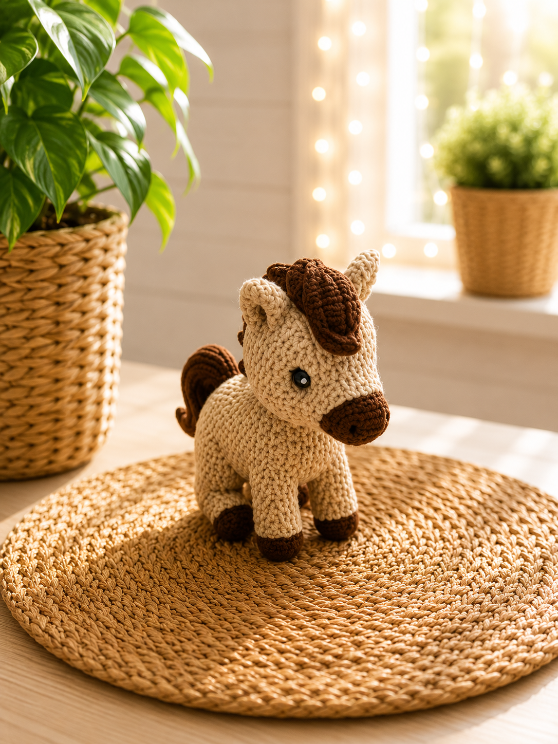 Pferd in Strickoptik – 3D-gedruckte Deko von CozyLabs Design