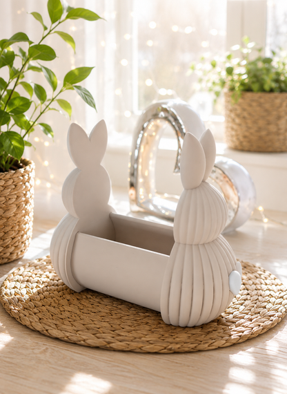Hasenkörbchen als Oster- und Frühlingskörbchen mit Herz von CozyLabs Design