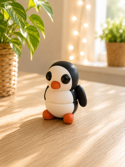 Snuggliez Baby Pinguin – bewegliche Flexi-Figur zum Sammeln, Fummeln & Verschenken von CozyLabs Design
