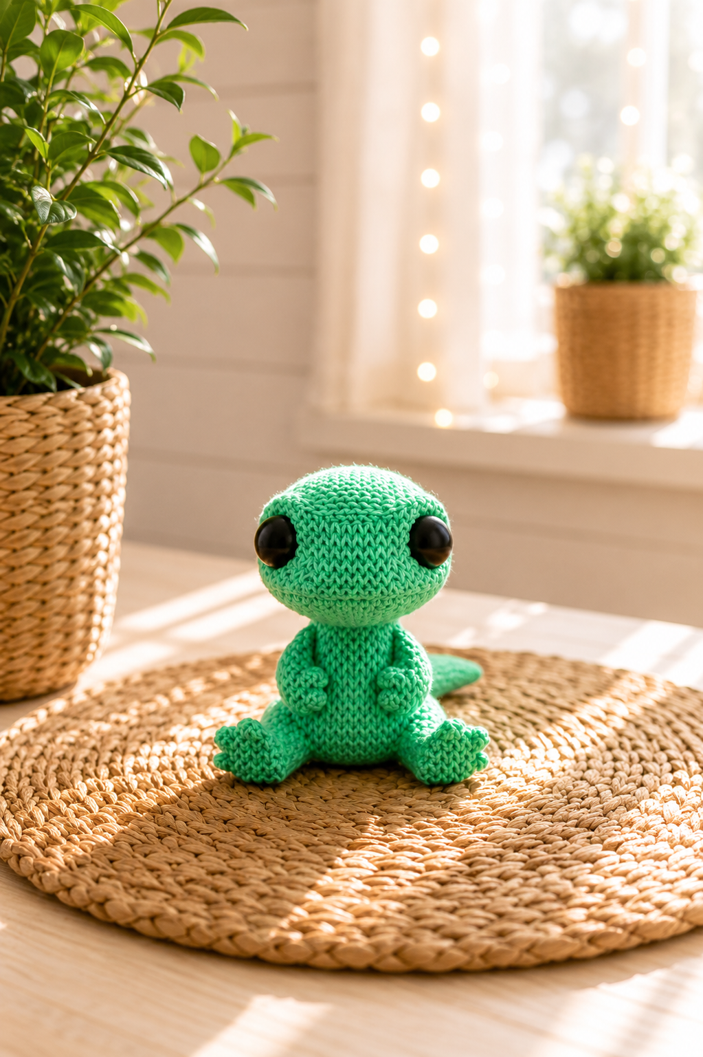 Gecko in Strickoptik – 3D-gedruckte Deko von CozyLabs Design