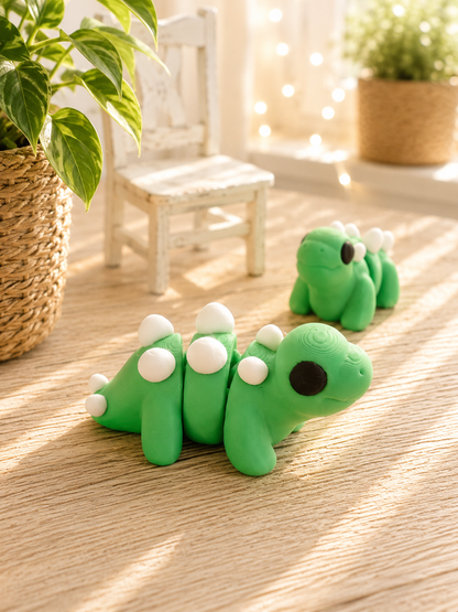 Snuggliez Baby Stegosaurus – bewegliche Flexi-Figur für kleine Dino-Fans von CozyLabs Design