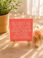 Sprüchekachel „Du bist nie zu alt, um einen Traum platzen zu lassen“ von CozyLabs Design