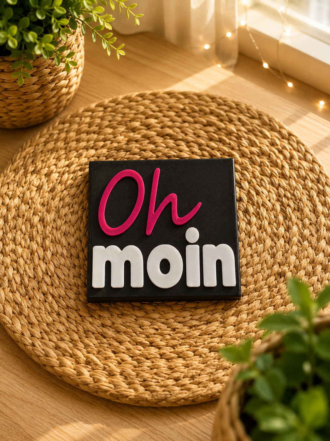 Maritimer Magnet im norddeutschen Moin-Design von CozyLabs Design