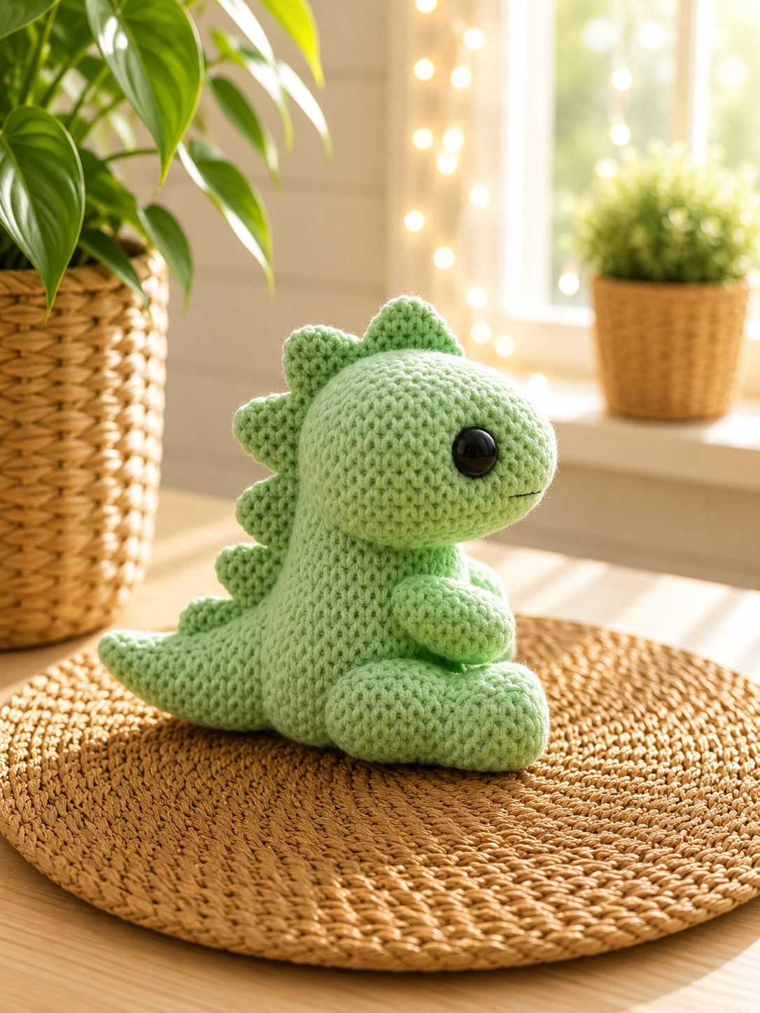 Baby-Dino in Strickoptik – 3D-gedruckte Deko von CozyLabs Design