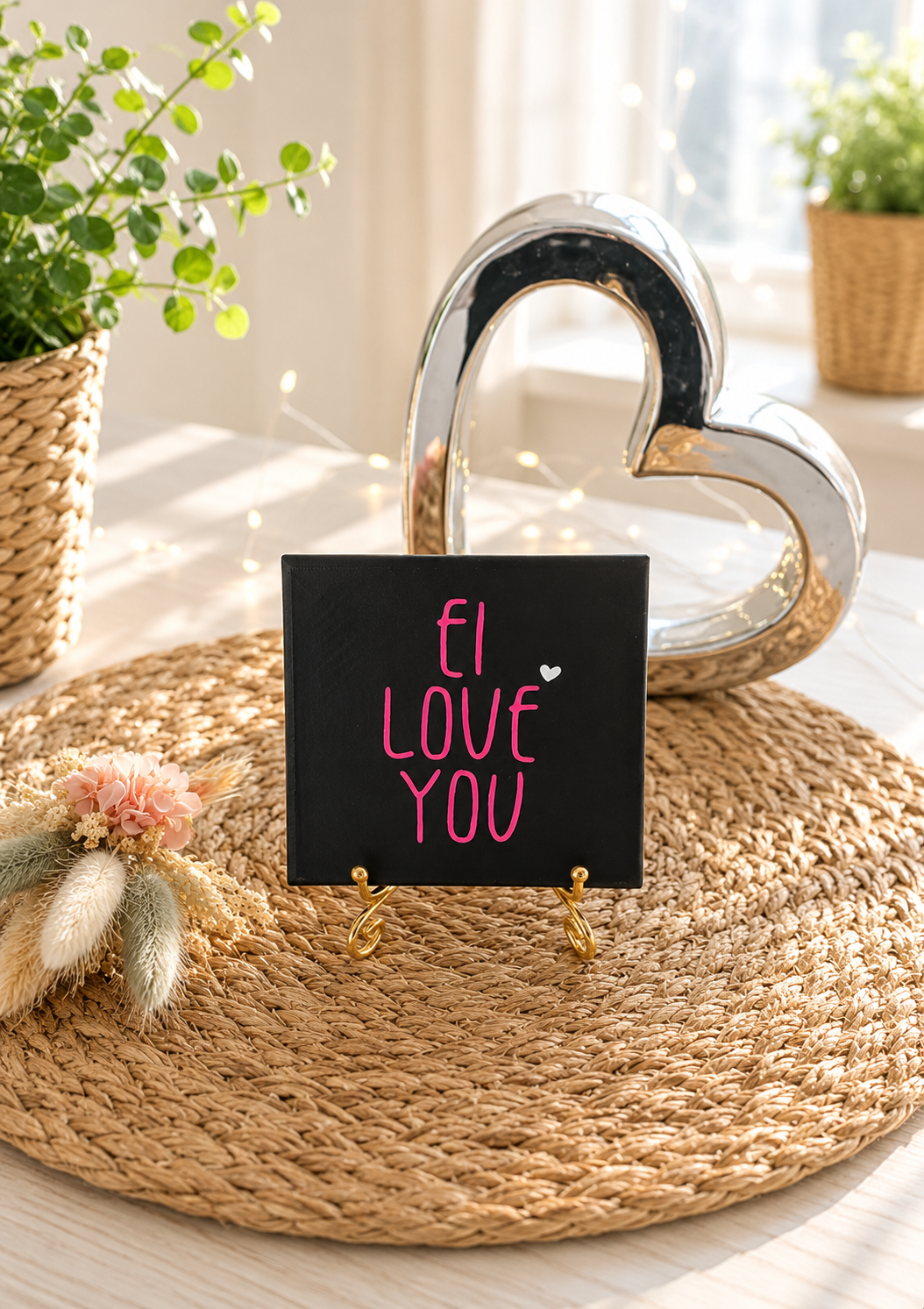 Sprüchekachel „Ei Love you“ von CozyLabs Design