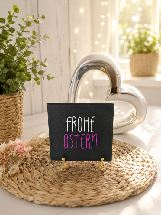 Sprüchekachel „Frohe Ostern“ von CozyLabs Design