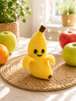 Lächelnde Banane in Strickoptik von CozyLabs Design