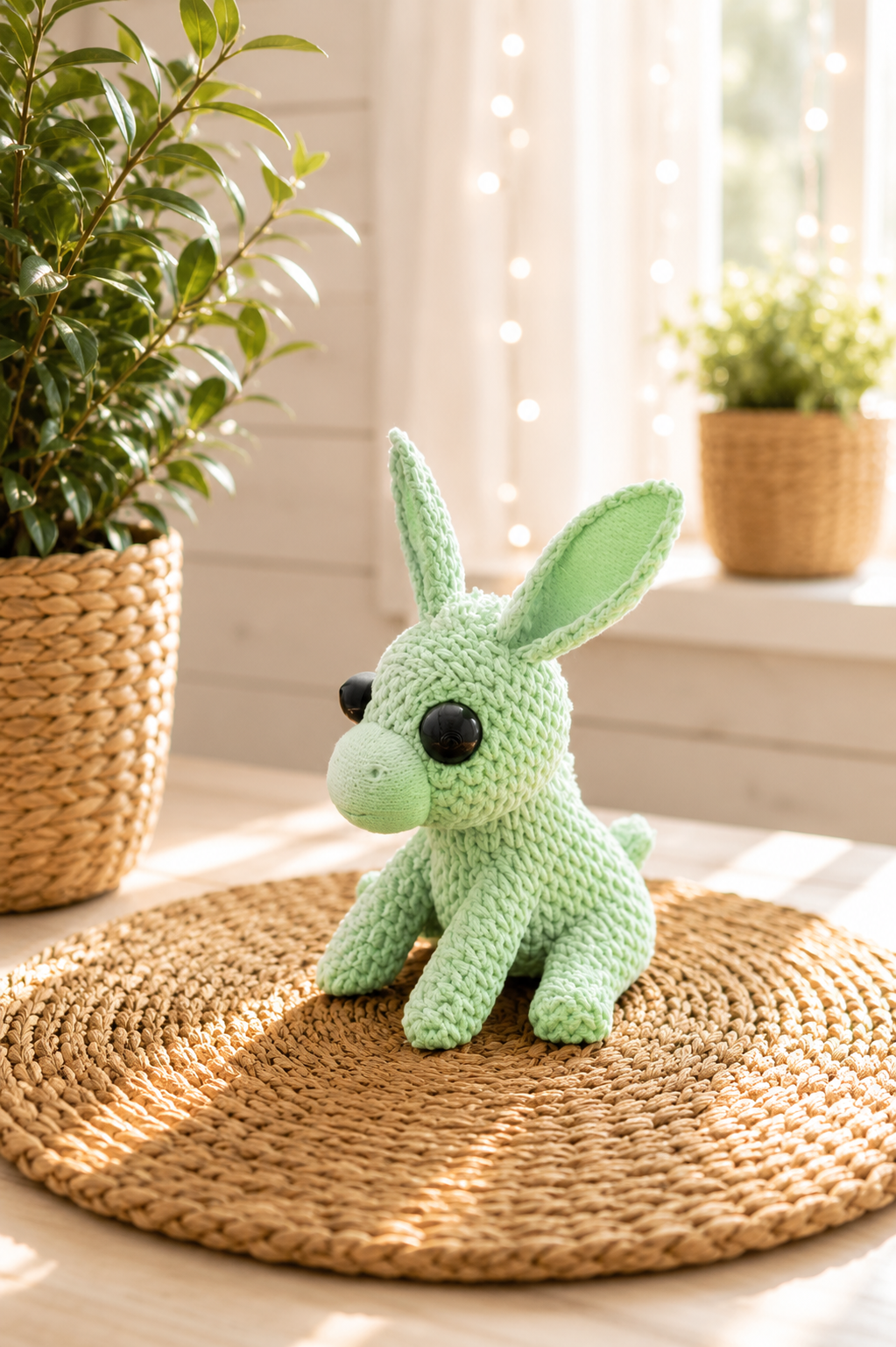 Esel-Miniatur mit gestrickter Oberfläche von CozyLabs Design