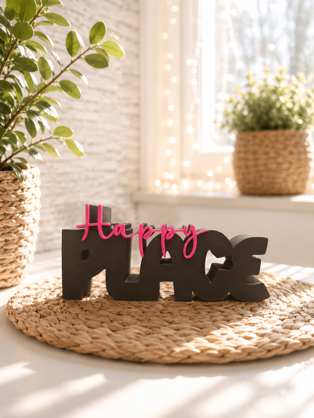Schriftzug Happy Place von CozyLabs Design