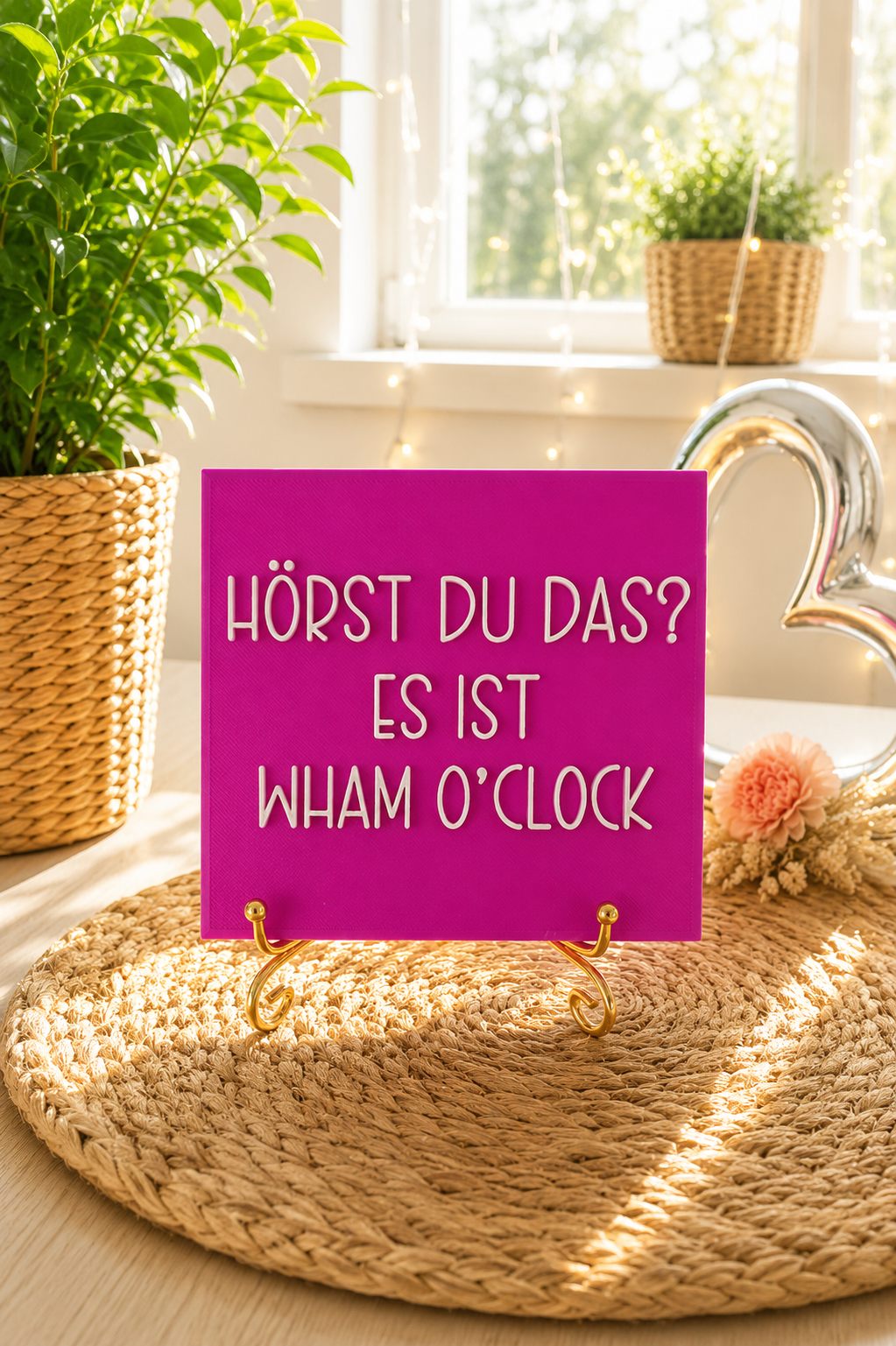 Sprüchekachel „Hörst du das…?“ von CozyLabs Design