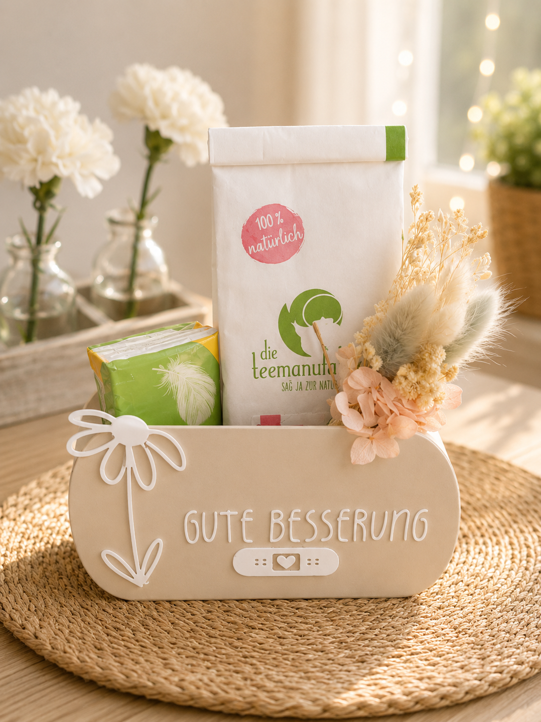 Gute Besserung Geschenkbox – kleine Aufmunterung zum liebevollen Befüllen von CozyLabs Design