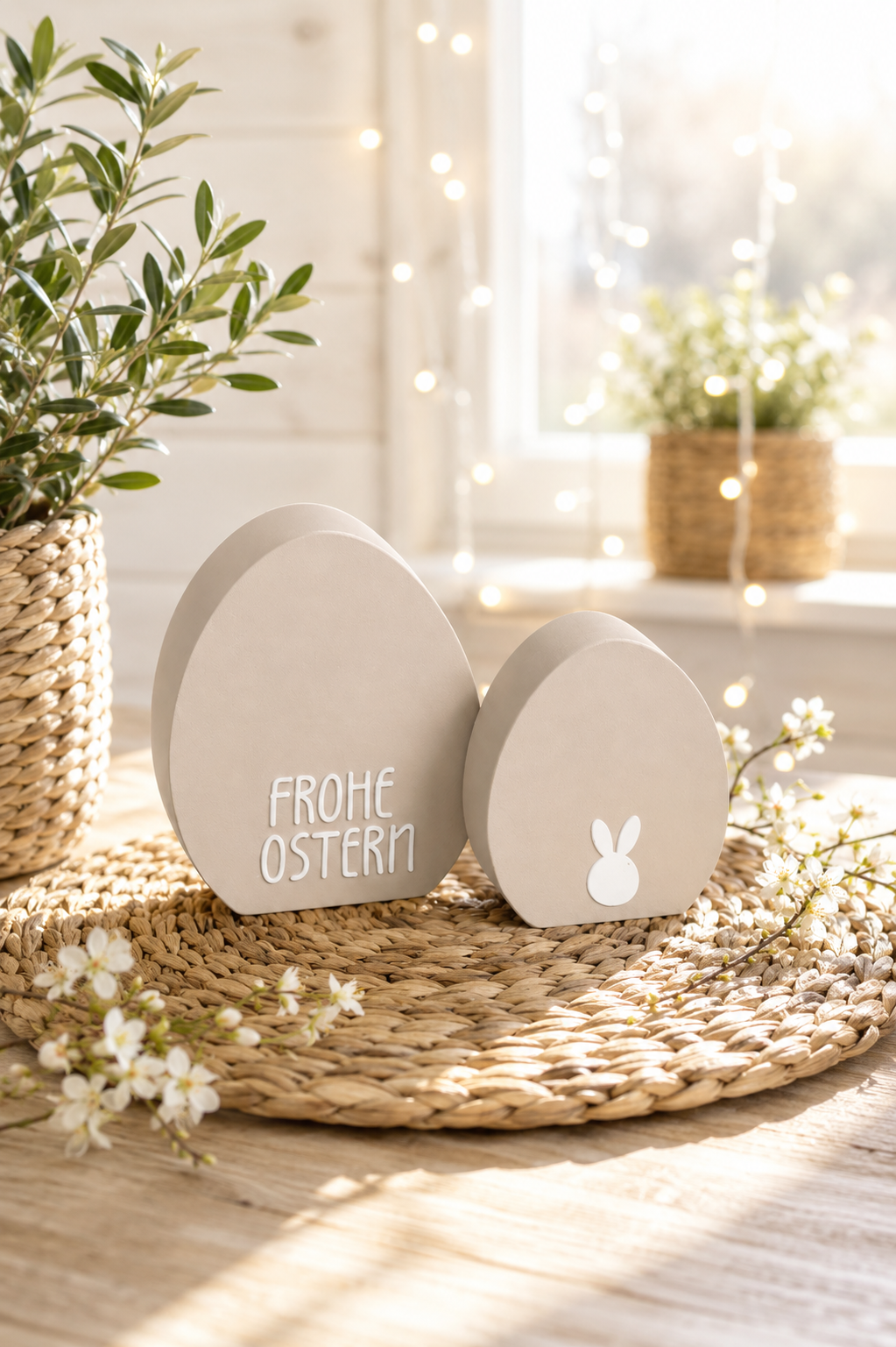 Oster-Eier Deko Set als minimalistische Frühlingsdeko von CozyLabs Design