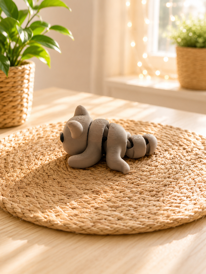 Snuggliez Baby Katze – bewegliche Flexi-Figur für Katzenfans von CozyLabs Design