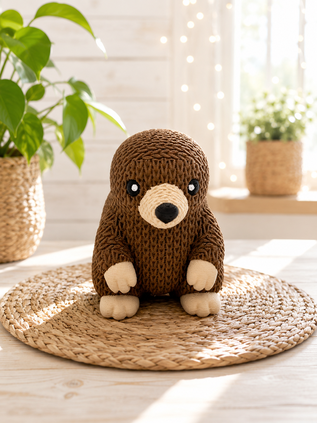 Maulwurf-Dekofigur für Regal und Schreibtisch von CozyLabs Design