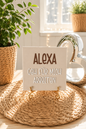 Sprüchekachel „Alexa, geh für mich arbeiten“ von CozyLabs Design