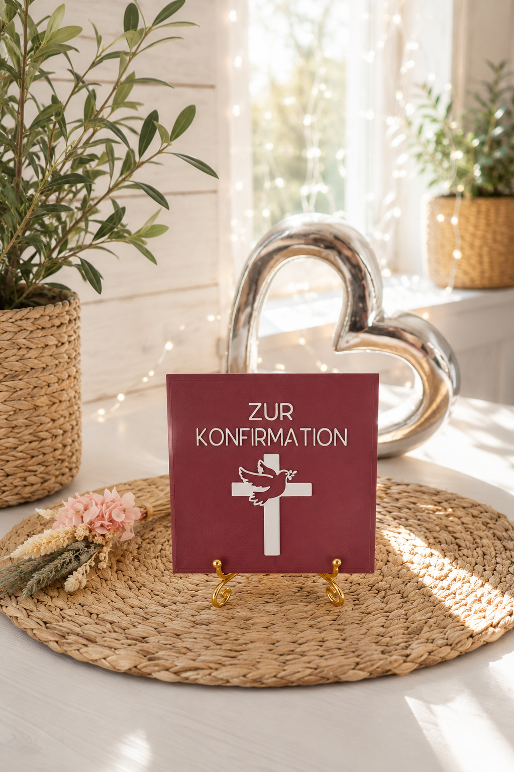 Sprüchekachel zur Konfirmation als Geschenkidee von CozyLabs Design