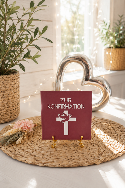 Sprüchekachel zur Konfirmation als Geschenkidee von CozyLabs Design