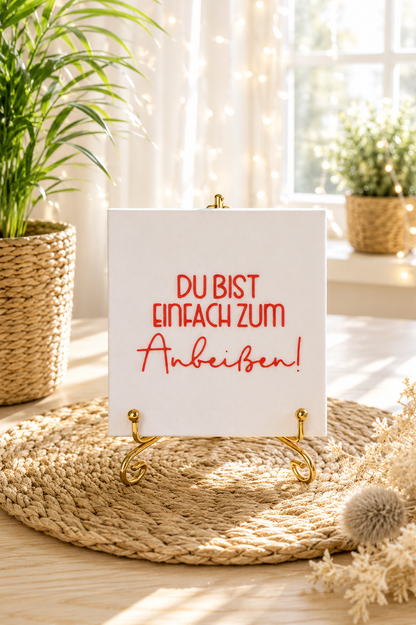 Magnetrahmen-Inlet „Du bist einfach zum Anbeißen“