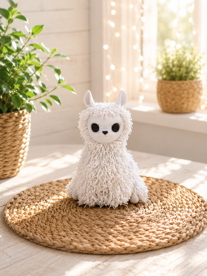 Lama in Strickoptik als Geschenkidee von CozyLabs Design
