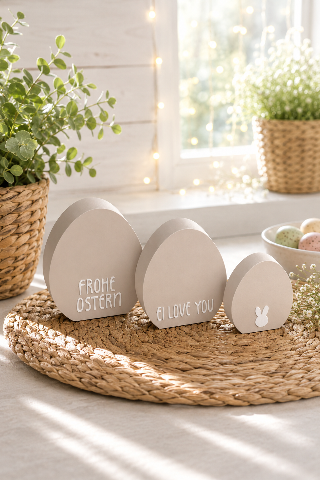 Oster-Eier Deko Set als moderne Osterdeko von CozyLabs Design