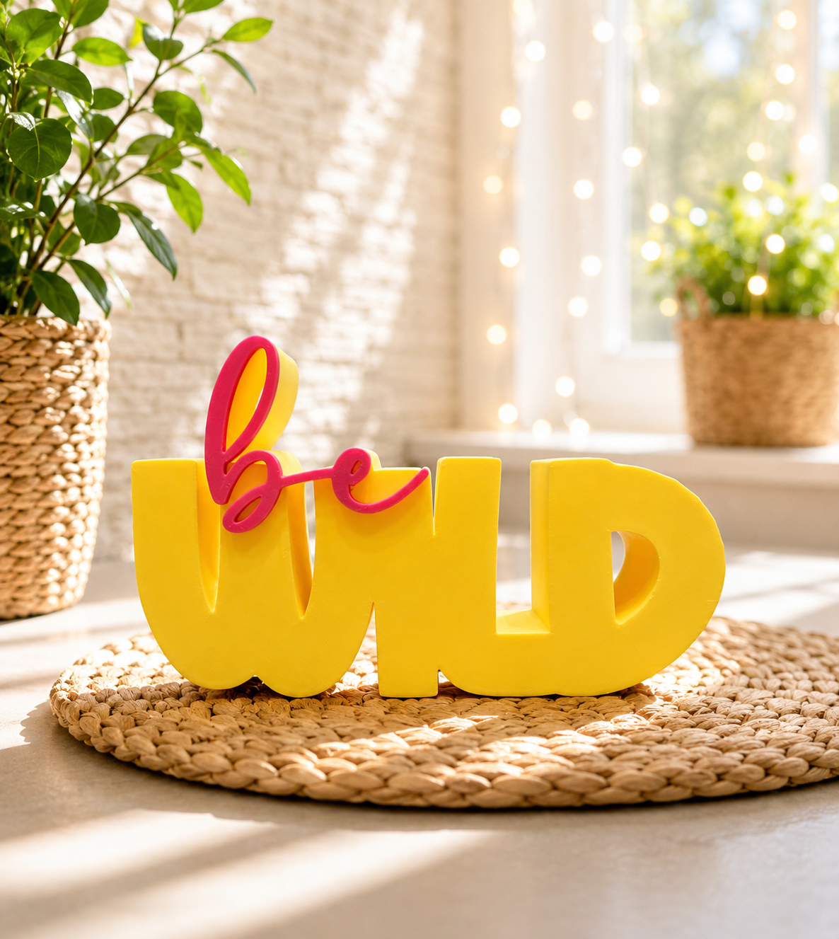 be wild – moderner Schriftzug | freie Farbwahl