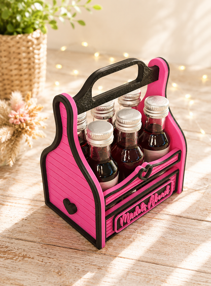 Schnapskorb für 6 Fläschchen als Geschenkidee von CozyLabs Design
