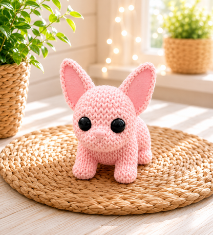 Frenchie-Welpe mit großen Knopfaugen von CozyLabs Design