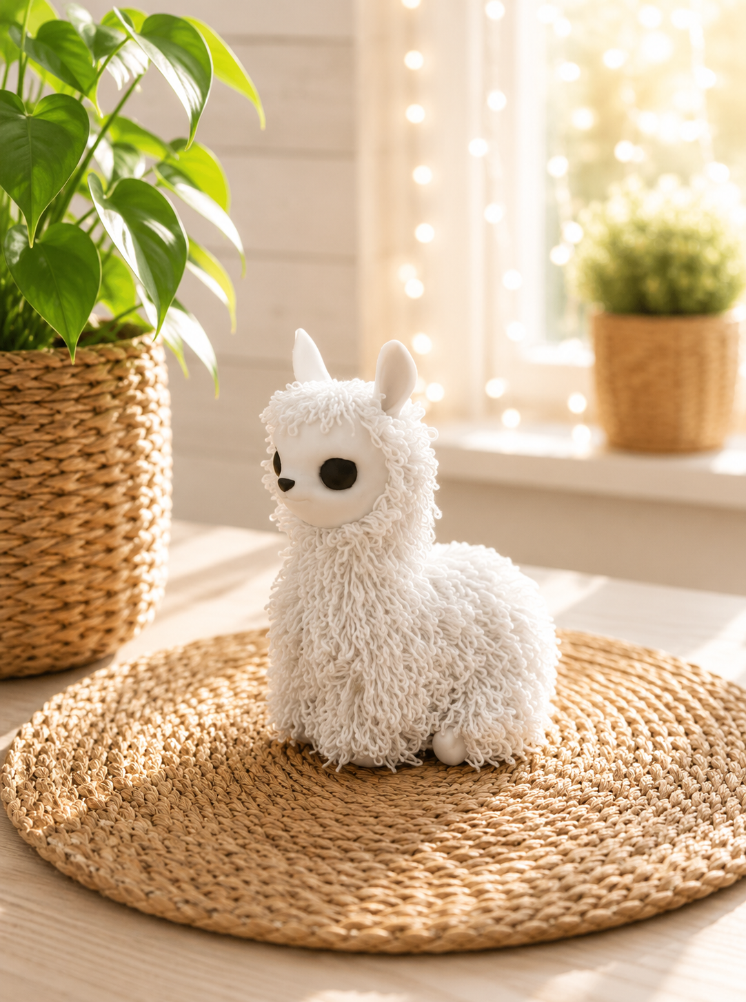 Lama-Miniatur mit gestrickter Oberfläche von CozyLabs Design