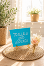 Sprüchekachel „Trallala und Hopsasa"
