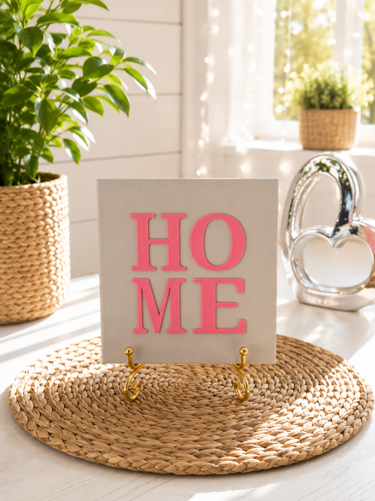 Sprüchekachel „Home“ von CozyLabs Design