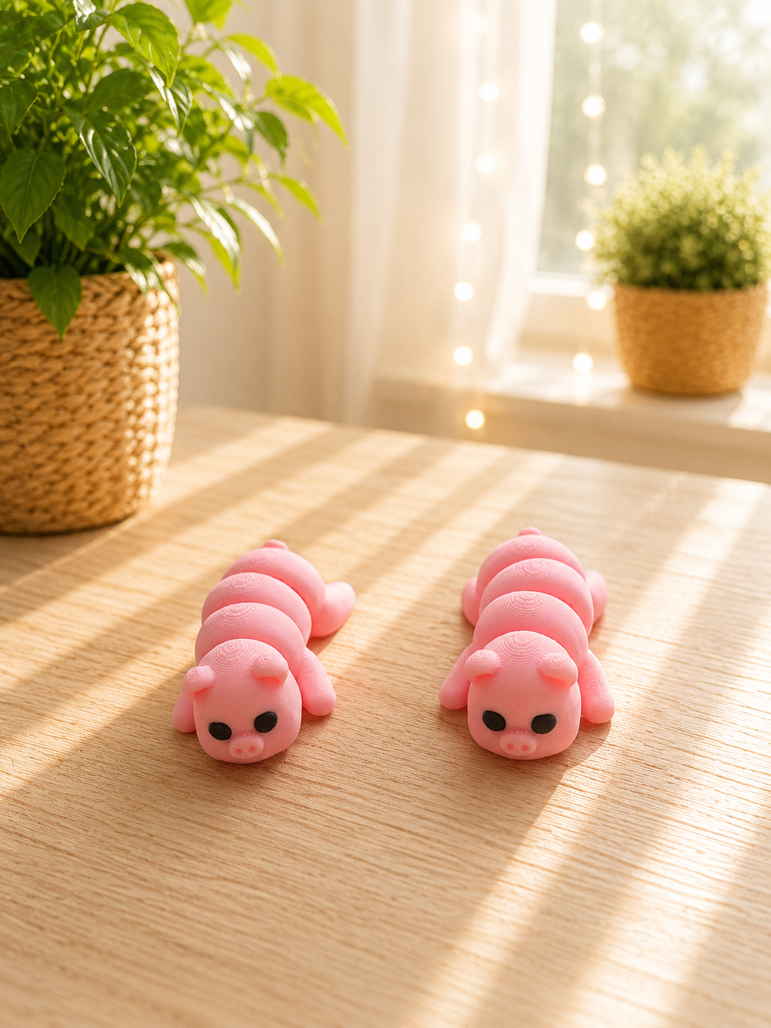 Snuggliez Baby Schwein – bewegliche Flexi-Figur als kleiner Glücksbringer von CozyLabs Design