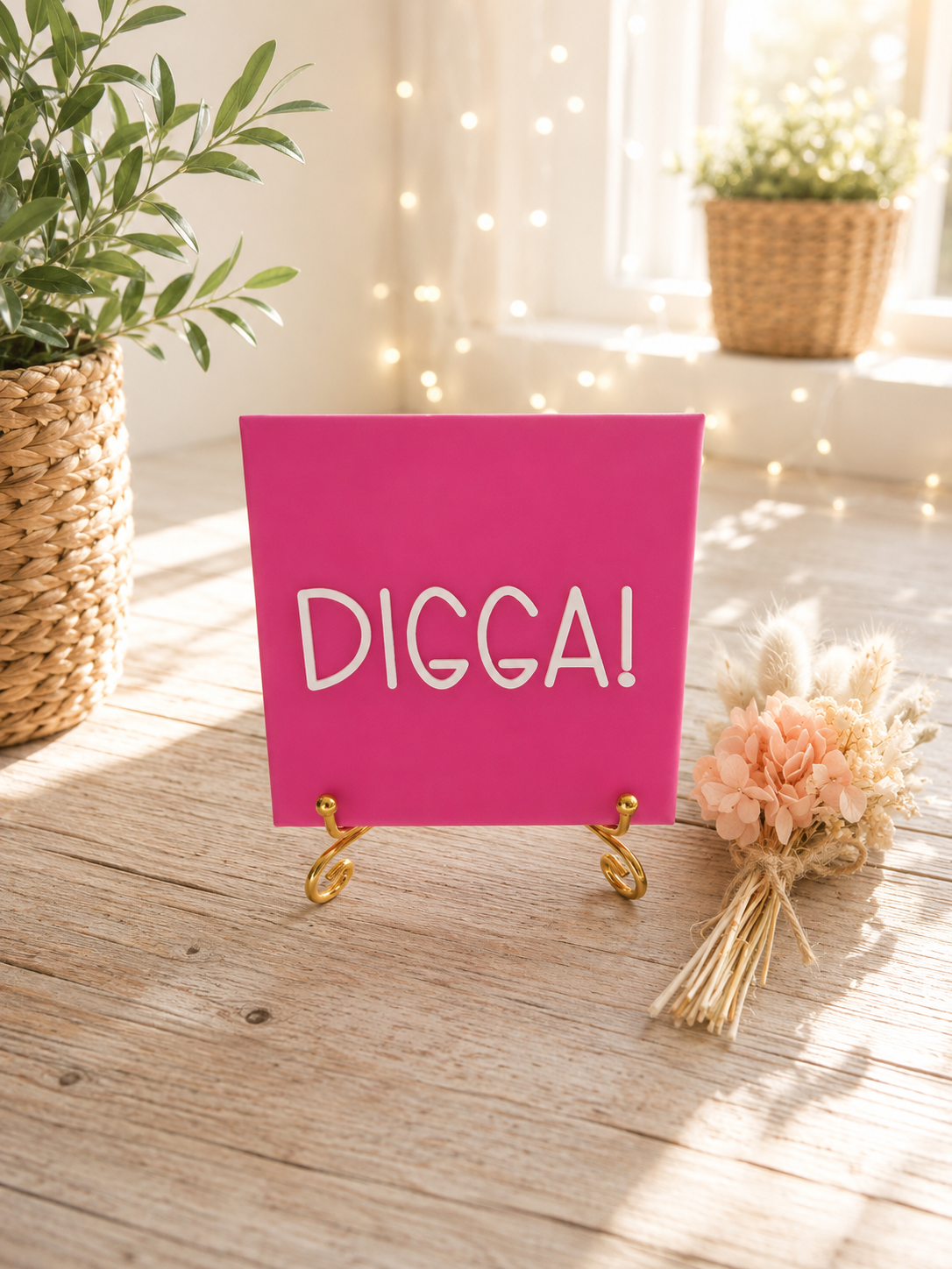 Sprüchekachel „Digga“ von CozyLabs Design