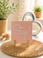 Sprüchekachel „Stop!“ von CozyLabs Design