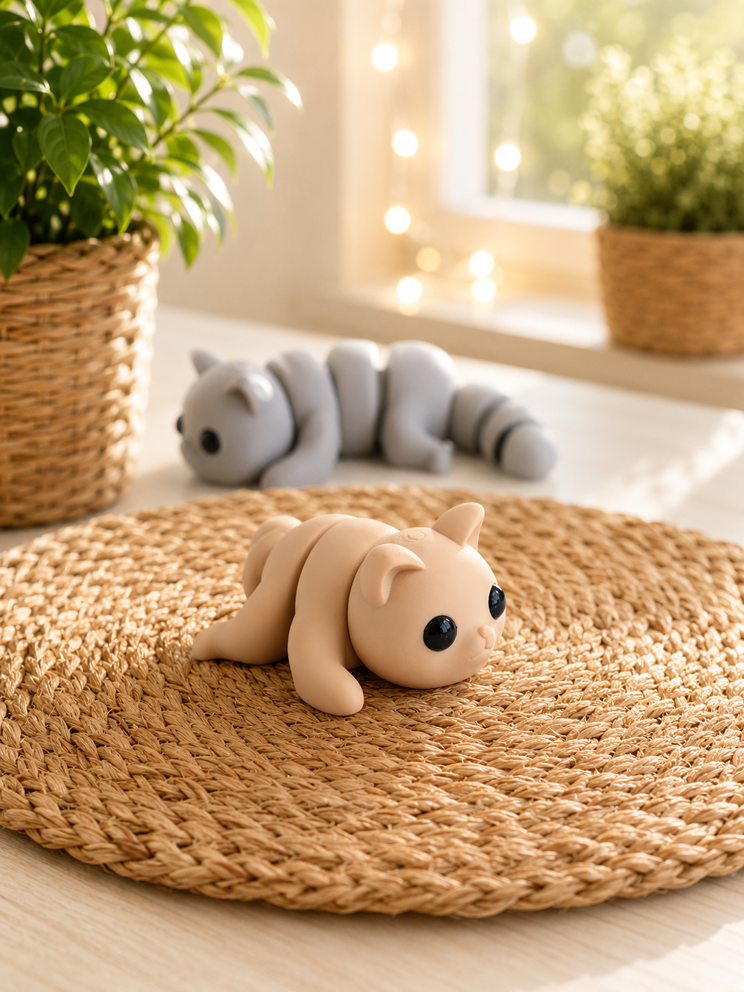 Snuggliez Baby Katze – bewegliche Flexi-Figur für Katzenfans von CozyLabs Design