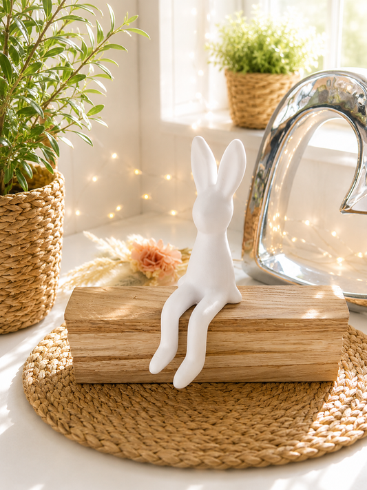 Kantenhocker Hase als moderne Osterdeko von CozyLabs Design