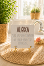 Sprüchekachel „Alexa, soll ich Sport machen“ von CozyLabs Design