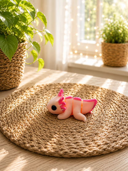 Snuggliez Baby Axolotl – bewegliche Flexi-Figur für kleine Meeresfans von CozyLabs Design