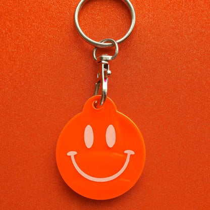 Smiley-Schlüsselanhänger „Sunny“ mit NFC-Tag von CozyLabs Design