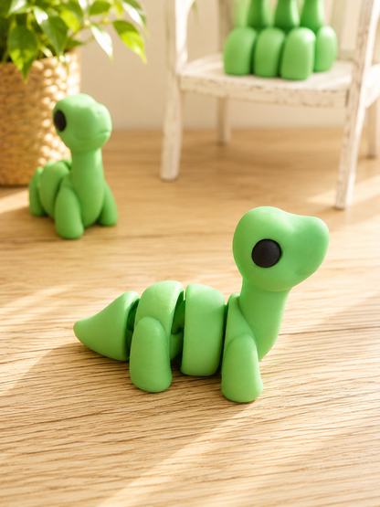 Snuggliez Baby Brontosaurus – bewegliche Flexi-Figur für kleine Dino-Fans von CozyLabs Design