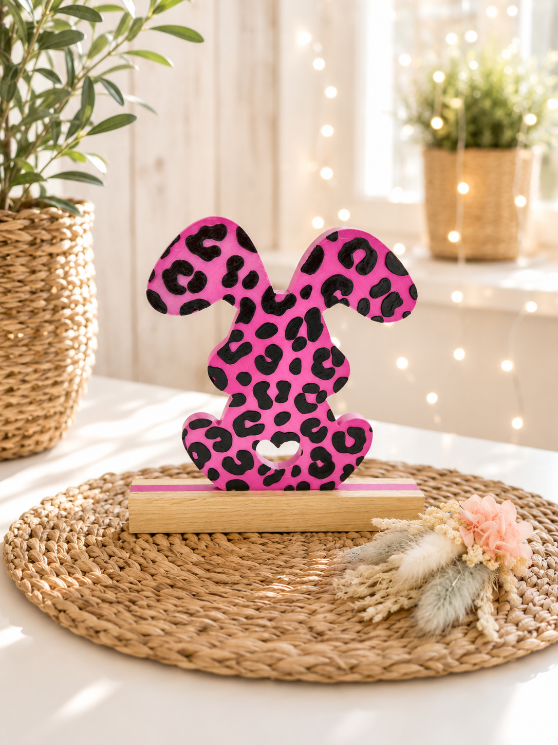 Leo Hase 3D-Osterdeko im Leo-Design von CozyLabs Design