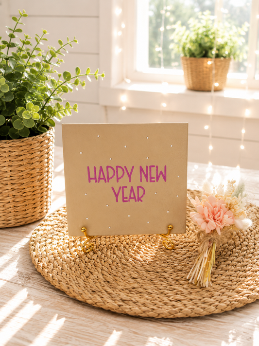 Sprüchekachel „Happy New Year“ von CozyLabs Design