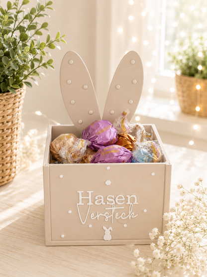 Hasenbox mit Wechsel-Front als Osterdeko von CozyLabs Design